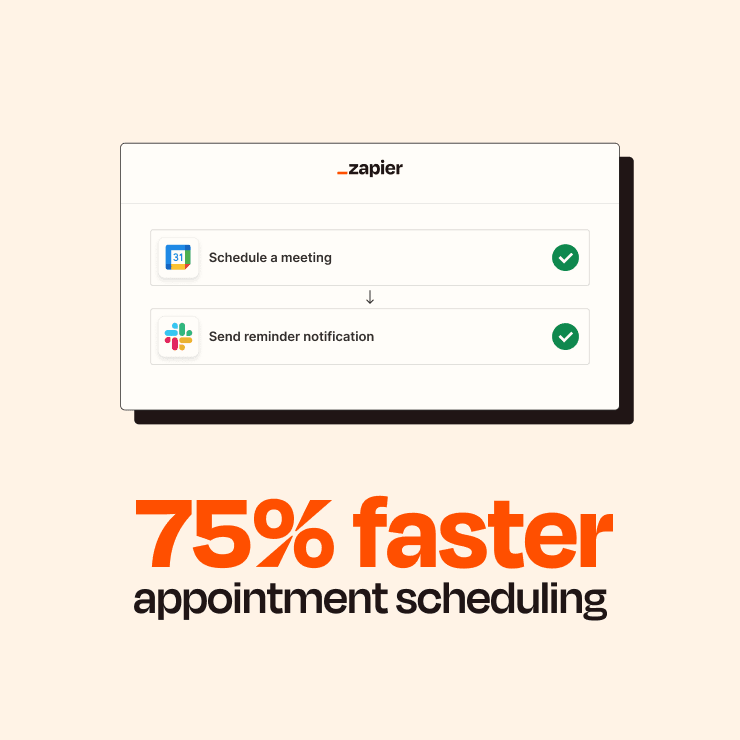 75% faster appointment scheduling